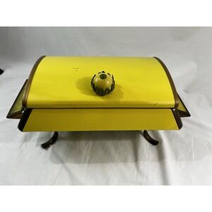 RARE Vintage Anchor Hocking Chaffing Dish Fire King 1950's Modern Century No Pla